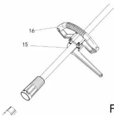 Anova E40RB - Posizionamento del manubrio anteriore - 1