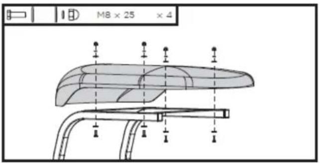 M8 x 25 x 4