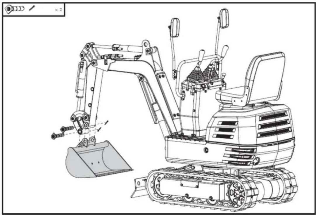 Anova EX650T - Leveling bucket installation - 1