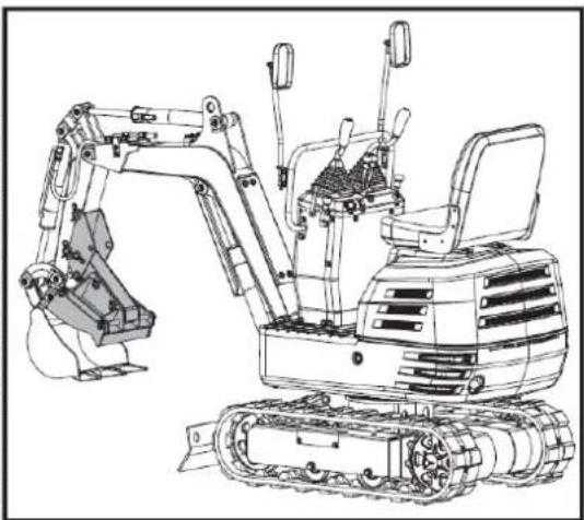 Anova EX650T - Installation du pouce supplémentaire de la pelle hydraulique - 5