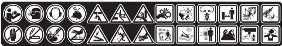 Anova EX650T - Hazard, warning, and precaution labels - 4