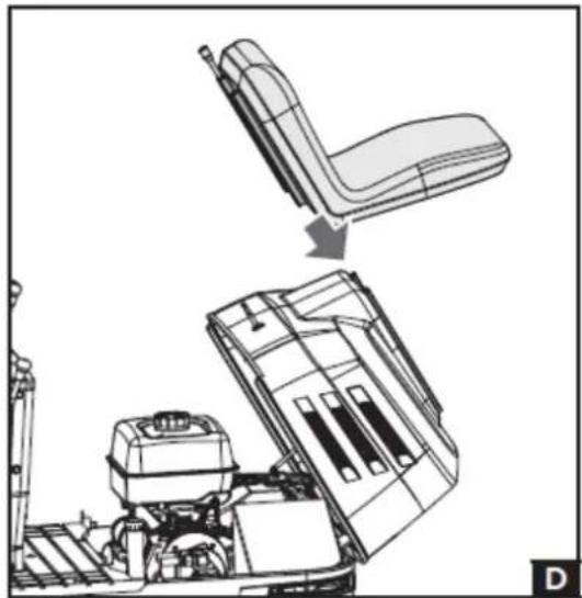 Anova EX650T - Conjunto del asiento del operario - 1