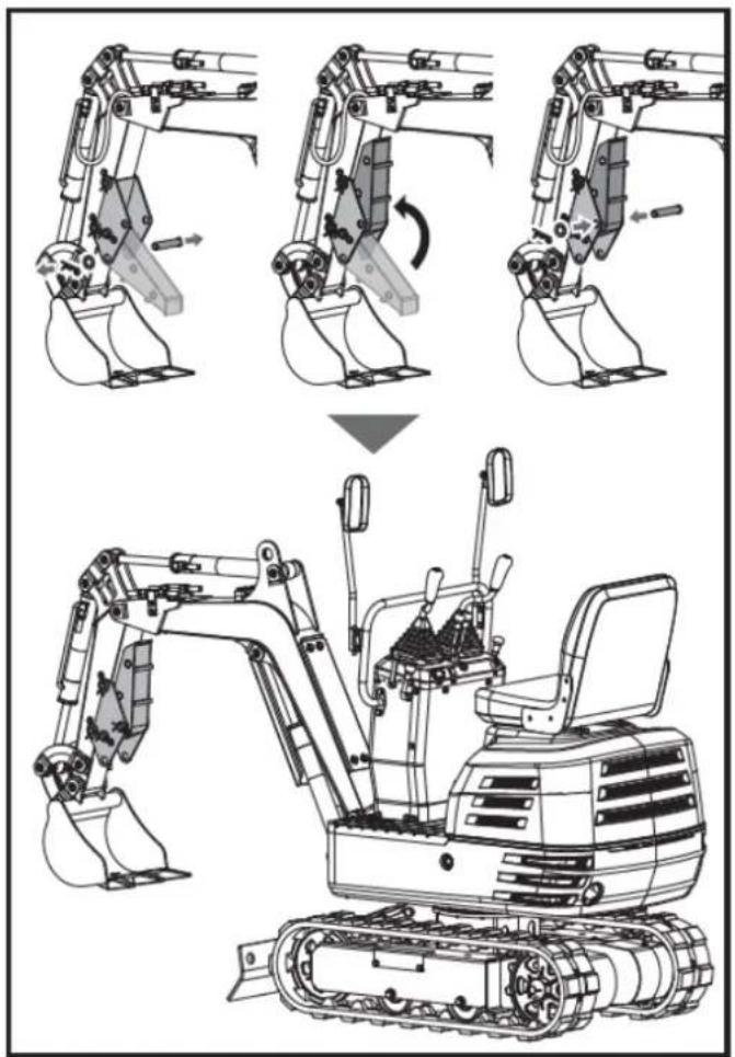 Anova EX650T - Installing the excavator's additional thumb - 2