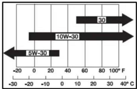 Anova EX650T - Raccomandazioni riguardanti l'olio motore - 1