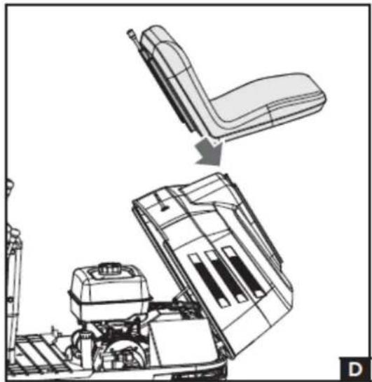 Anova EX650T - Operator seat assembly - 1