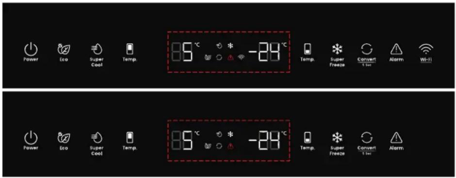 HISENSE RB3B280SAW1 - Display Bedieningselementen - 1