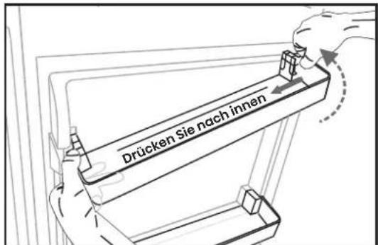 HISENSE RB3B280SAW1 - Positionierung der Türablagen - 1