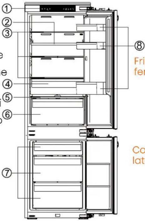 HISENSE RB3B280SAW1 - Descrizione dell'apparecchio - 1