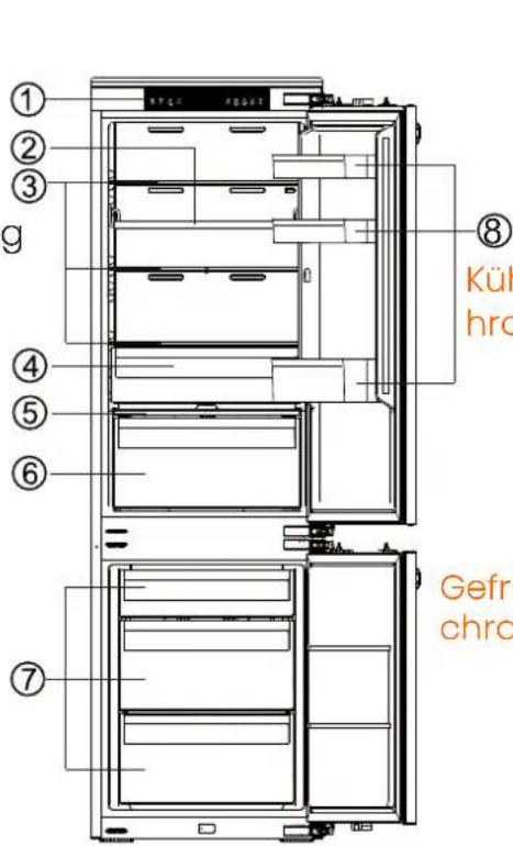 HISENSE RB3B280SAW1 - Beschreibung des Geräts - 1
