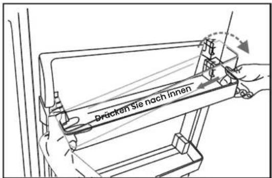 HISENSE RB3B280SAW1 - Positionierung der Türablagen - 2