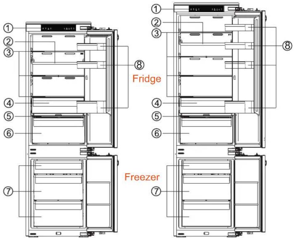 HISENSE RB3B280SAW1 - Description of the appliance - 1