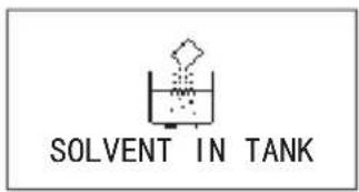 SOLVENT IN TANK