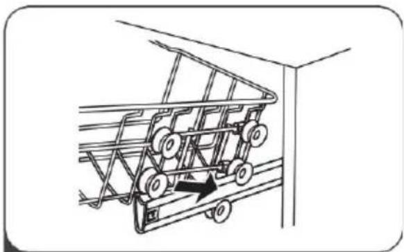 SALORA DWH6025 - Einstellen des oberen Korbs - 3