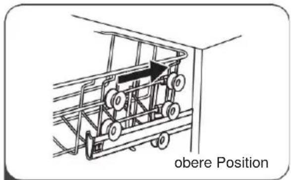 SALORA DWH6025 - Einstellen des oberen Korbs - 4