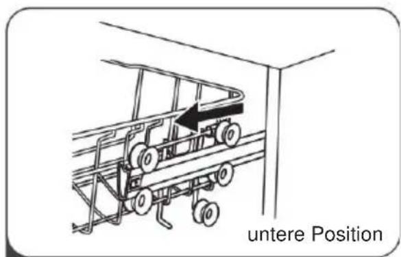 SALORA DWH6025 - Einstellen des oberen Korbs - 1