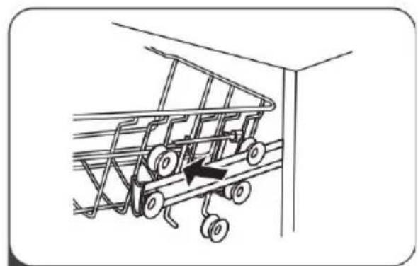 SALORA DWH6025 - Einstellen des oberen Korbs - 2