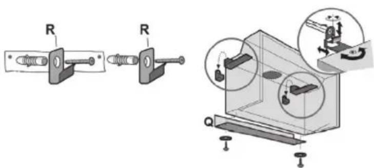 Atag WI6111CM - Mounting the cooker hood on the wall - 1