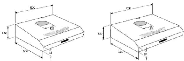 Atag WCA.1 - building-in dimensions - 1