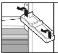 Atag KD8178AF - Moving the storage rack - 1