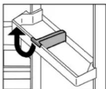 Atag KD8178AF - Removing the bottle holder - 1