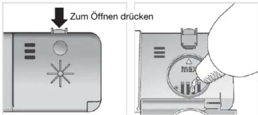 Atag VA8117WTC - Klarspüler auffüllen - 1
