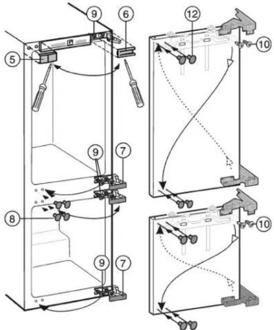Atag KD8178BD - To change the hinges - 1
