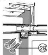 Atag KD8178BD - Schroef het apparaat in de nis vast: - 1
