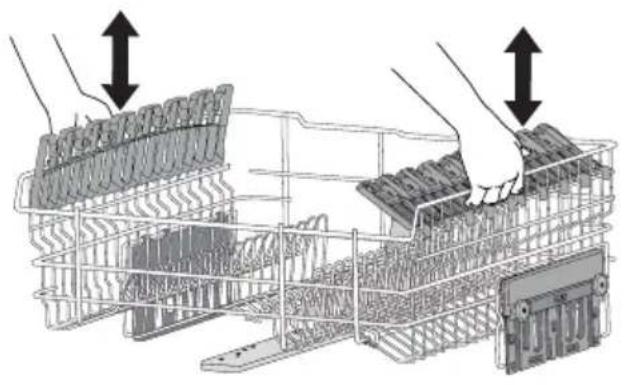 Atag VA6311RF - Réglage de la hauteur du panier supérieur - 3