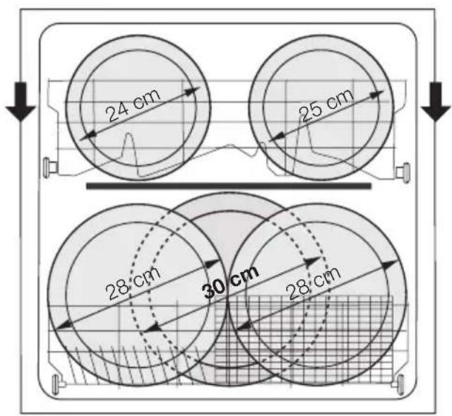Atag VA6311RF - Adjustment of the height of the upper basket - 1