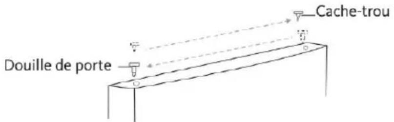 Douille de porte Cache-trou