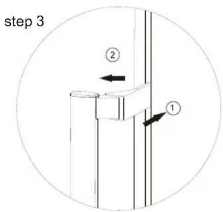 SABA MP3525ILD - EASY OPEN HANDLE INSTALLATION - 3