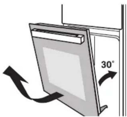 FAR FCNE7024BKM - Disassembly of oven door components - 2
