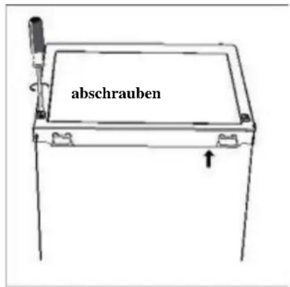 abschrauben
