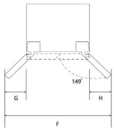 ARTHUR MARTIN AMCDF1564IMX - Dimension d'installation - 2