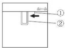 ARTHUR MARTIN AMCDF1564IMX - Instructions for child lock lever - 1