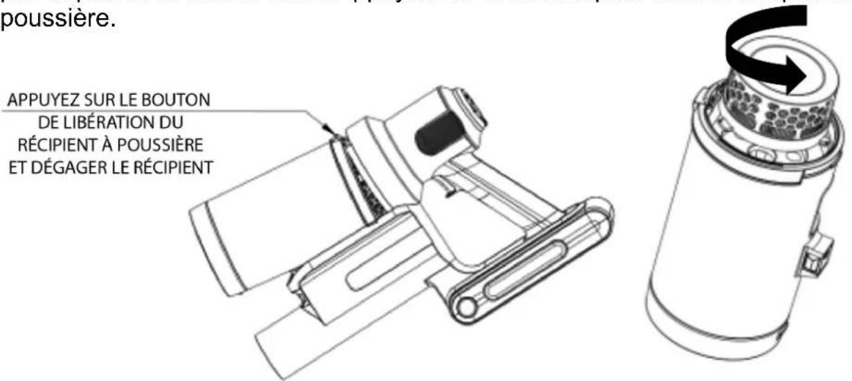 TECHWOOD TAB-7356 - VIDER LE RÉCIPIENT À POUSSIÈRE - 1