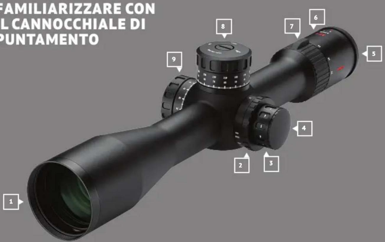 MINOX RS-4 6-24x50 LR - FAMILIARIZZARE CON IL CANNOCCHIALE DI PUNTAMENTO - 1
