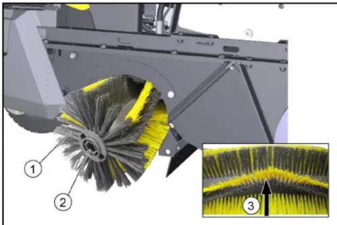 Kärcher KM 100/120 R G 2SB - Pühkimisrulli mahavõtmine - 2