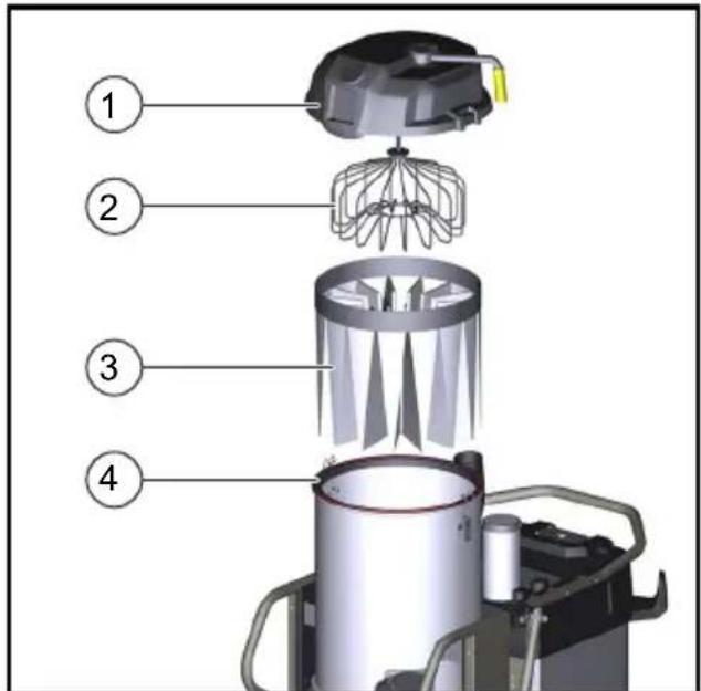 Kärcher IVS 100/35 - Remplacement du filtre principal - 1