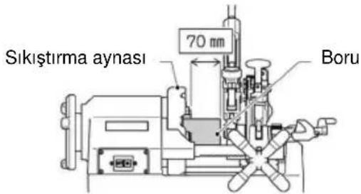 ROTHENBERGER SUPERTRONIC 2SE - İşlenen parçaların sıkıştırılması (B) - 1