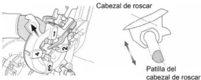 ROTHENBERGER SUPERTRONIC 2SE - Modificar el tamaño de la rosca - 1