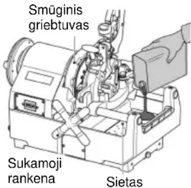ROTHENBERGER SUPERTRONIC 2SE - Sriegių pjovimo alyvos tikrinimas - 2