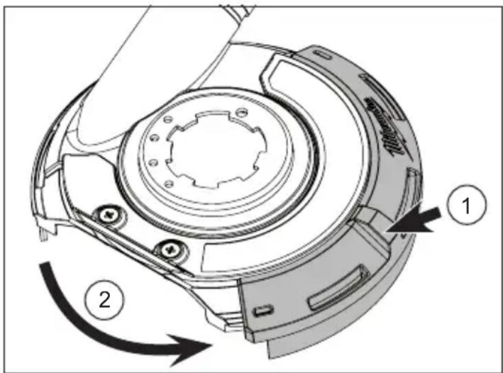 MILWAUKEE 49-40-6200 - Installing/Removing the Edge Clip - 1