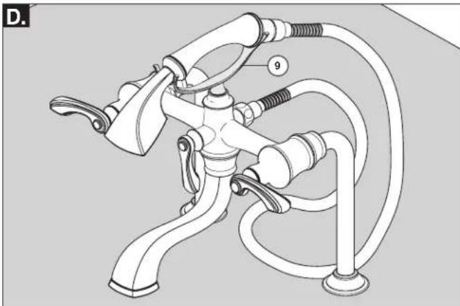 Brizo T70210-BF - Robinet de baignoire à montage au mur - 17