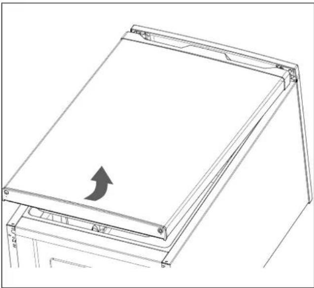 MEDION MD 37777 - Changing the door hinge - 4