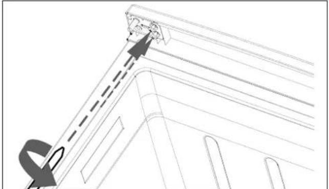 MEDION MD 37777 - Changing the door hinge - 8