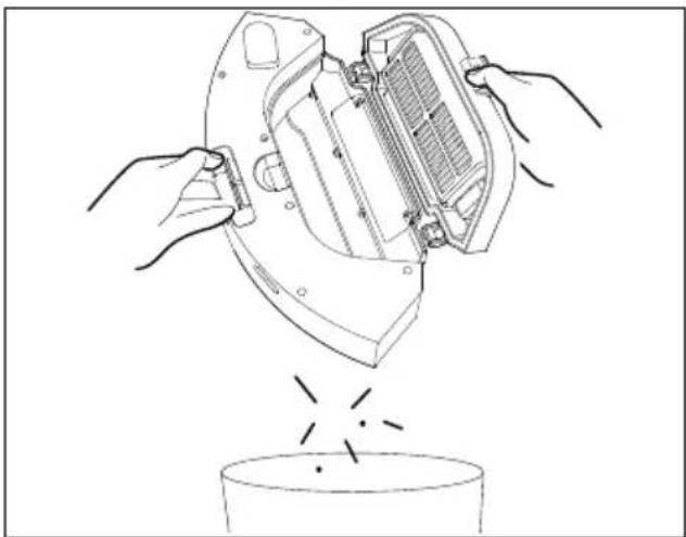 MEDION X23 SW+ - Limpieza del depósito de polvo/depósito de agua - 2