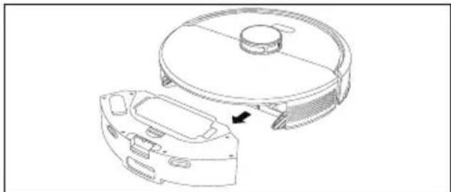 MEDION X23 SW+ - Cleaning the dust container/water tank - 1