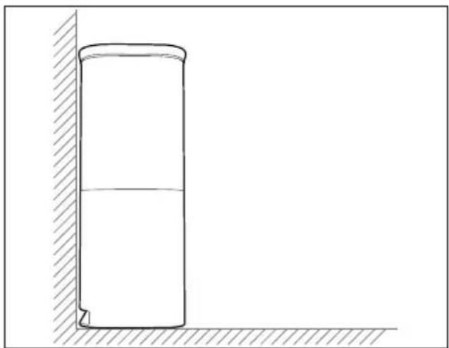 MEDION X23 SW+ - Posizionamento della base di scarico polvere / carica - 1