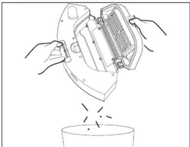 MEDION X23 SW+ - Cleaning the dust container/water tank - 2